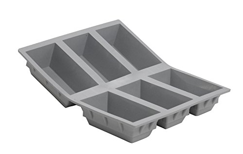 De Buyer 1831.21d 'elastomoule' portions cakes - 6 empreintes 9 x 4,8 cm ht. 3 cm code EAN 3011241831213 