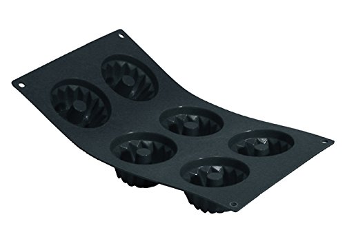 1979.01 'moul'flex' mini kougloffs - 6 empreintes ø 7 cm 3011241979014 De Buyer