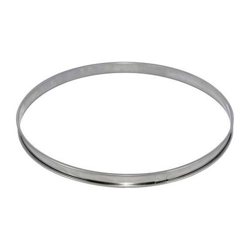 de Buyer 3091.22N Cercle à Tarte Bord Roulé Ino...