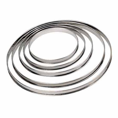 3091.24n cercle à tarte rond inox - bord roulé ...