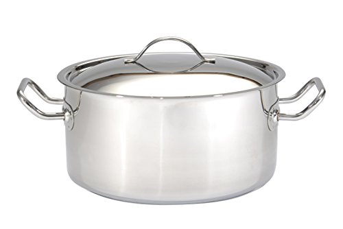 De Buyer 3454.28 'appety' faitout avec couvercle - inox - fond sandwich - diamètre 28 cm code EAN 3011243454281 
