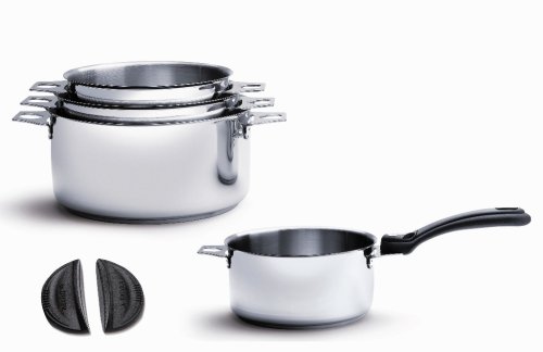 3491.04 'twisty' lot de 4 casseroles-faitouts -...