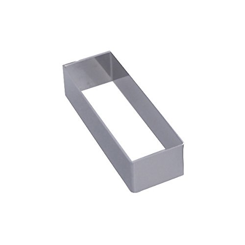 3943.13 cercle rectangle inox - ht. 4 cm - 12 x...