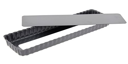 4708.36 moule à tarte rectangulaire cannelé à b...