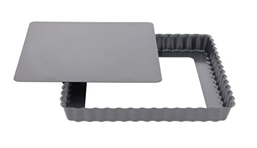 4709.23 moule à tarte carré cannelé à bords droits - fond amovible - acier revêtu - ht. 2,7 cm - 23 x 23 cm 3011244709236 De Buyer 4709.23 moule à tarte carré cannelé à bords droits - fond amovible - acier revêtu - ht. 2,7 cm - 23 x 23 cm 3011244709236 De Buyer