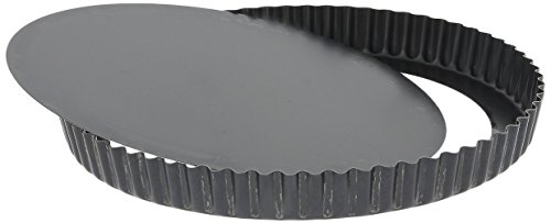 De Buyer 5357.30 tourtière haute cannelée à fond amovible - tôle d'acier bleue - 30 cm code EAN 3011245357306 