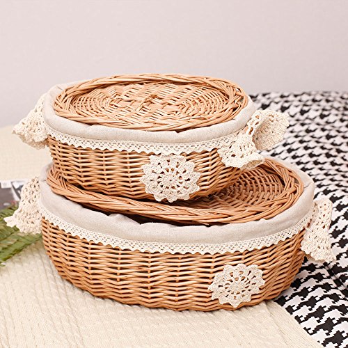 Panier de rangement jouet collations tissé , lo...