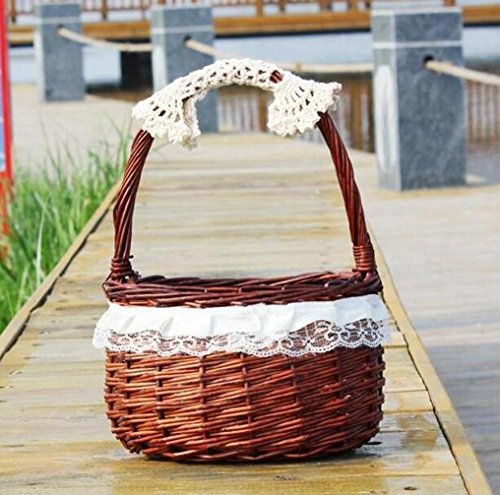 Osier saule décoratif tissé paniers de rangement