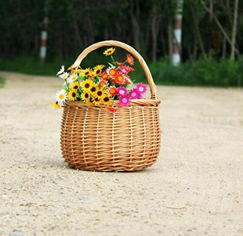 Tissé à la main décoration rangement panier sho...