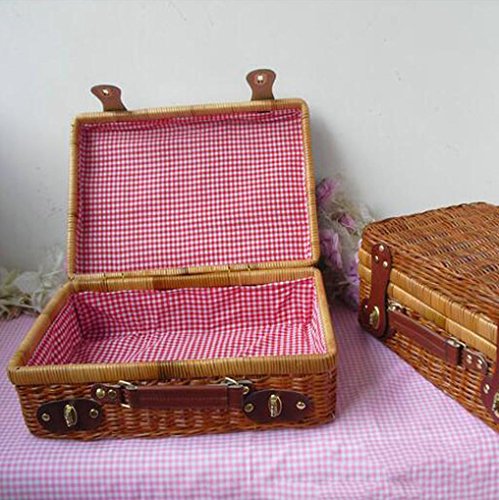 Panier de pique-nique valise de voyage rétro av...
