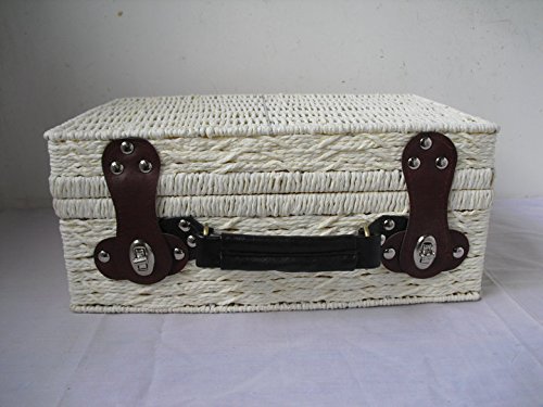 Rotin tissé boîte portable de boîte de rangemen...