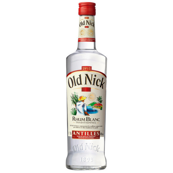 old-nick Rhum blanc traditionnel des Antilles code EAN 3012991302039 