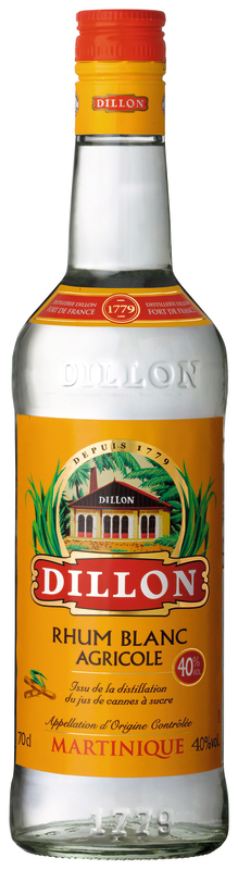 DILLON RHUM BLANC AGRICOLE DILLON code EAN 3012993070776 