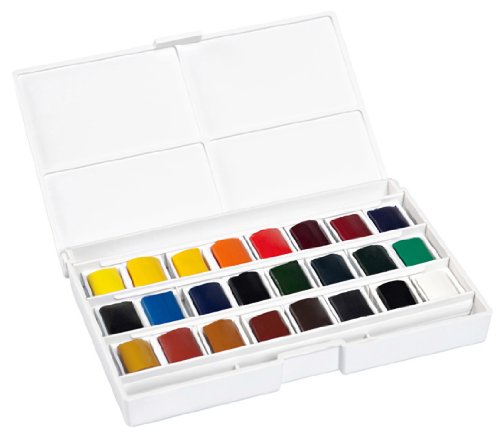 601661 boîte de 24 peintures aquarelles avec pa...