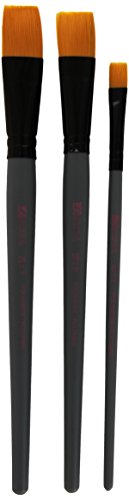 Louvre assortiment de 3 brosses plates pour pei...