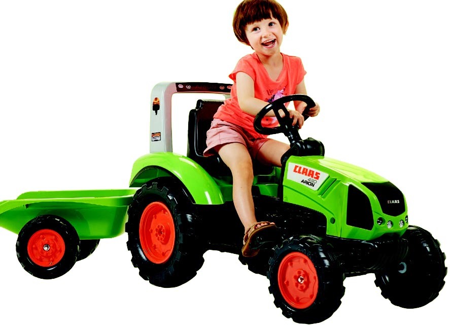 TRACTEUR CLAAS ARION 430 AVEC REMORQUE