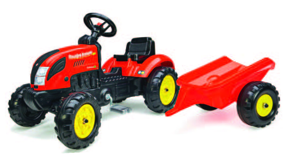 falk2020 TRACTEUR À PÉDALES COUNTRY FARMER AVEC REMORQUE AMOVIBLE “FALK” code EAN 3016202058128 