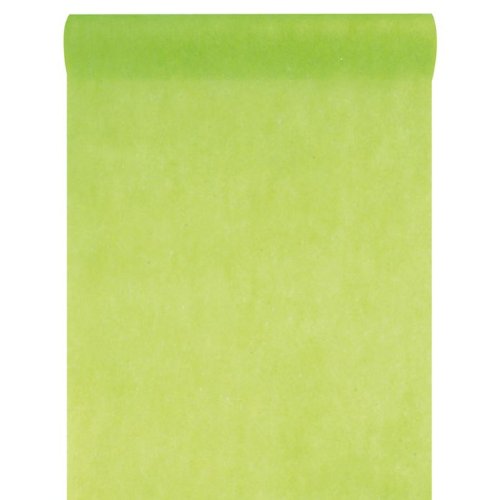 Chemin de Table Tissu Non Tissé Uni Vert - Roul...