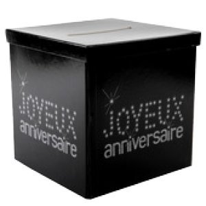 4012 tirelire anniversaire noir