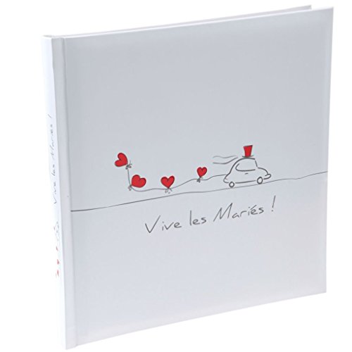 4257 vive les mariés livre d'or blanc