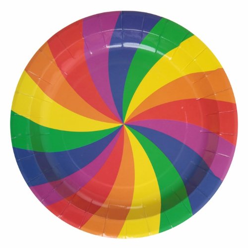 10 Assiettes Arc-en-ciel