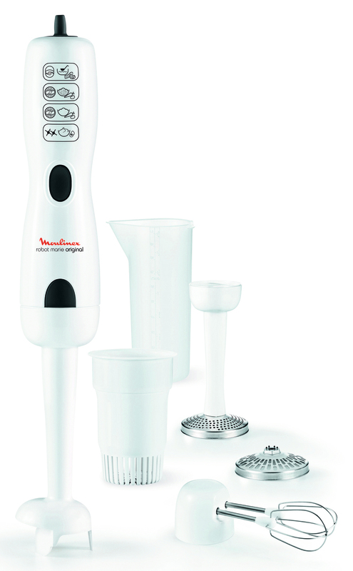 PIED MIXEUR ROBOT MARIE + 4 ACCESSOIRES MOULINEX
