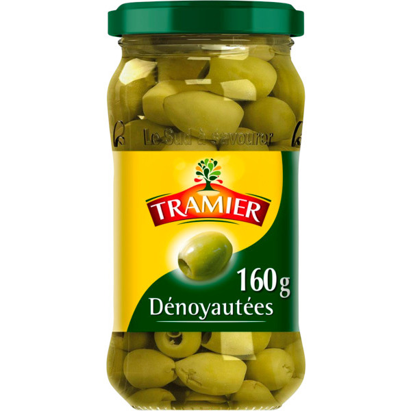  Olives Vertes Denoyautees Bocal Tramier code EAN 3017233001008 