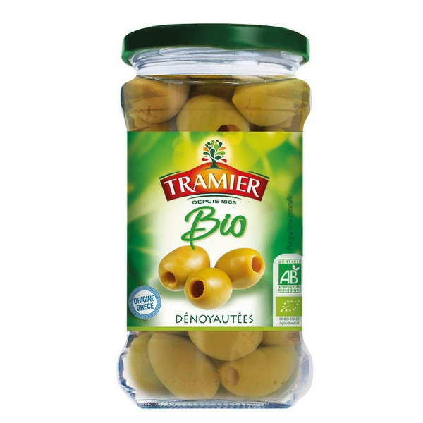 OLIVES VERTES DENOYAUTÉES BIO TRAMIER