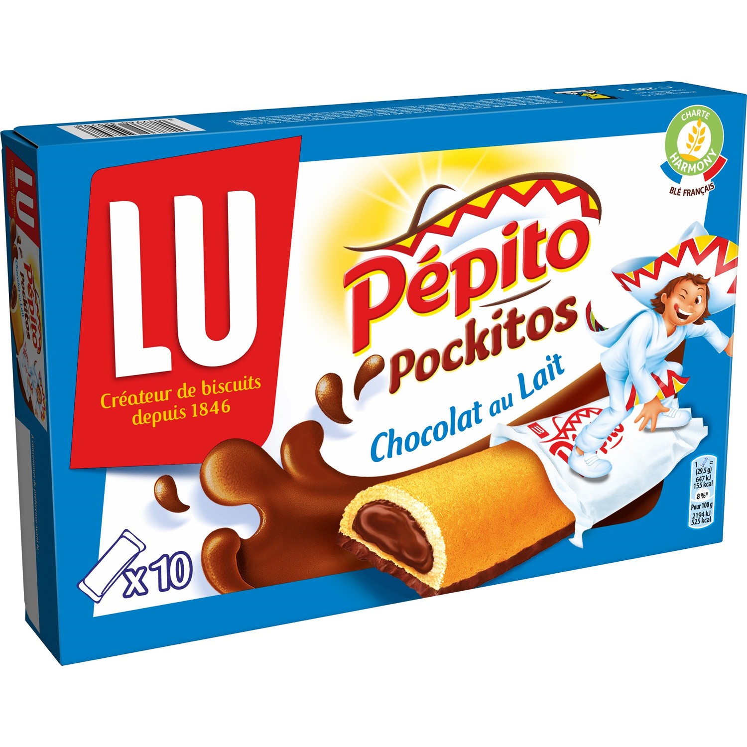Biscuits Pockitos chocolat au lait 3017760329798 PEPITO Biscuits Pockitos chocolat au lait 3017760329798 PEPITO