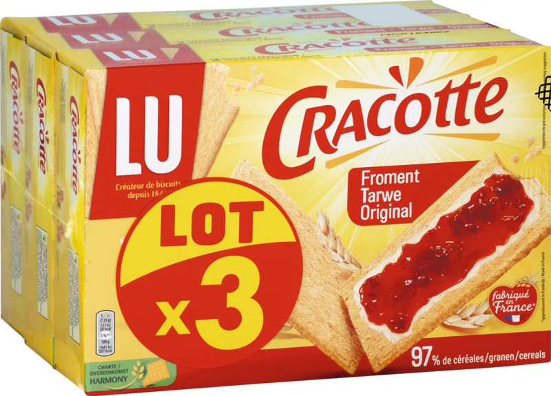 CRACOTTE CÉRÉALES COMPLÈTES LU