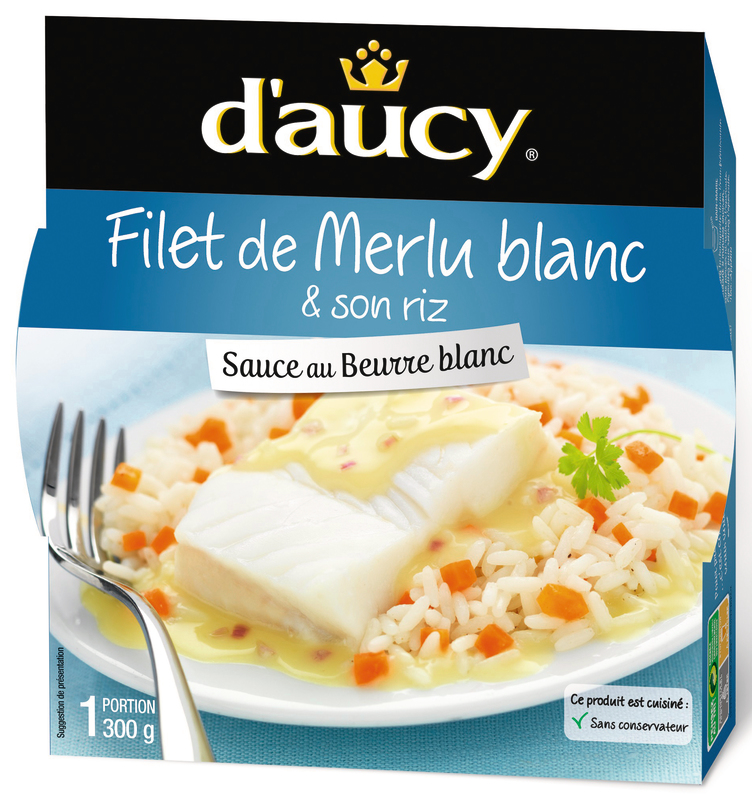 FILET DE MERLU  SAUCE BEURRE BLANC DAUCY