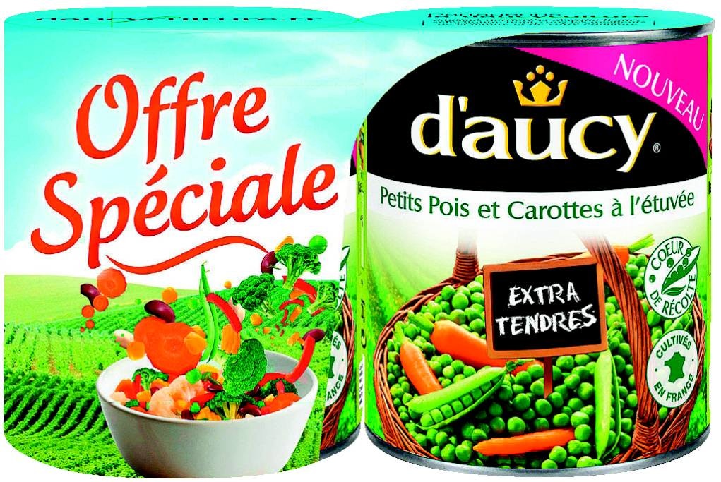 Petits Pois et Carottes à l'étuvée D'AUCY 3017800184189 