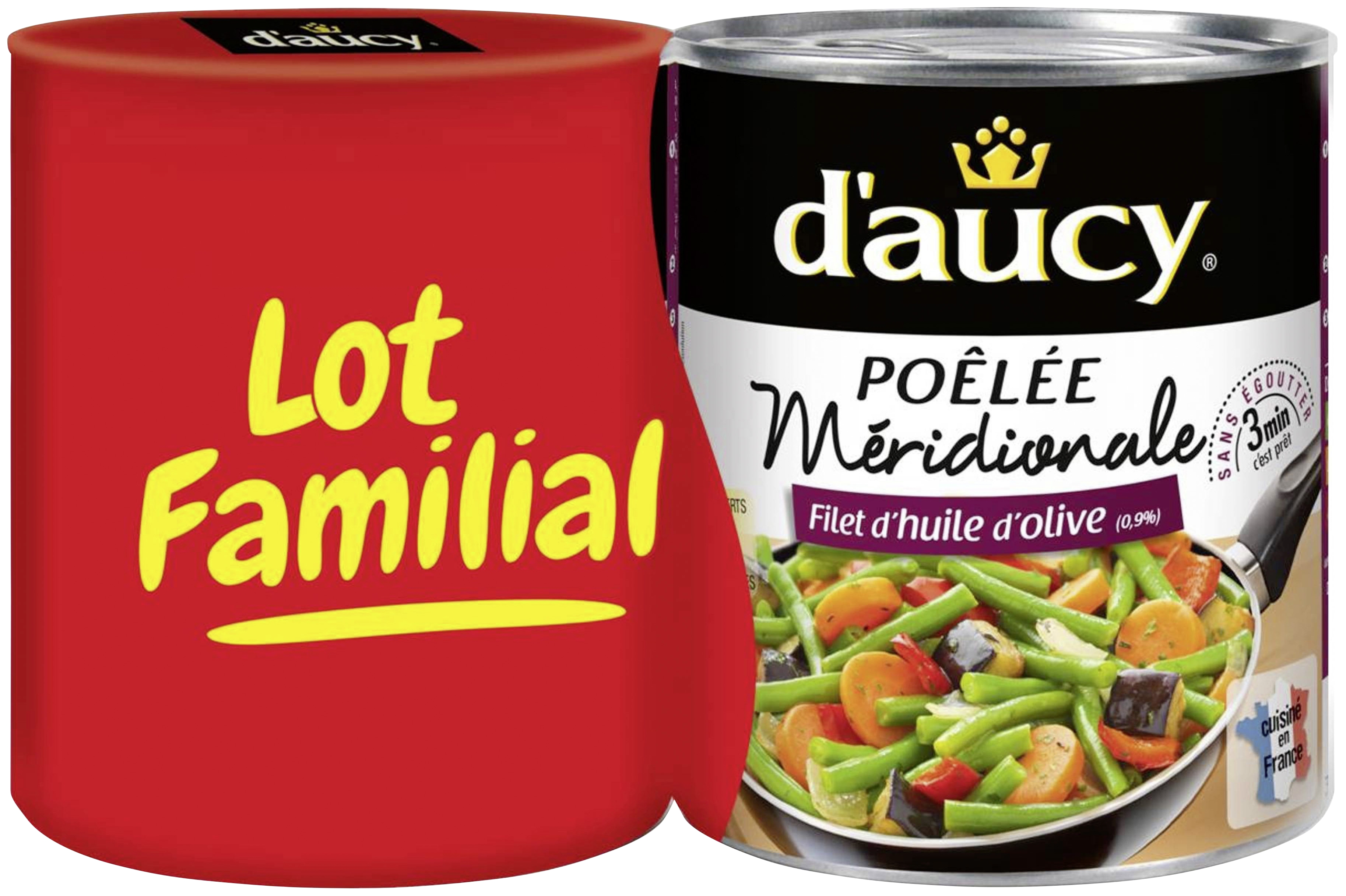 D'aucy Poêlée méridionale filet d'huile d'olive D'aucy code EAN 3017800231876 