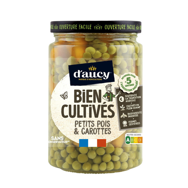 Petits pois et carottes Bien cultivés