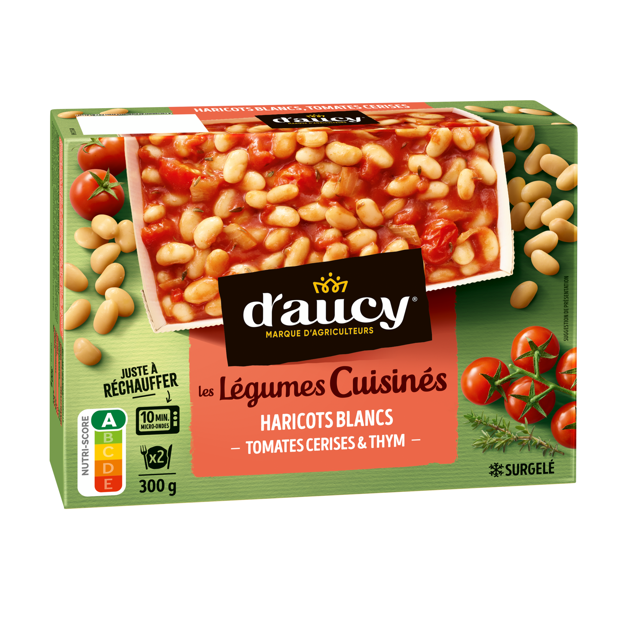 Les légumes cuisinés Haricots blancs surgelés