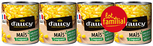 Maïs croquant sans résidu de pesticide