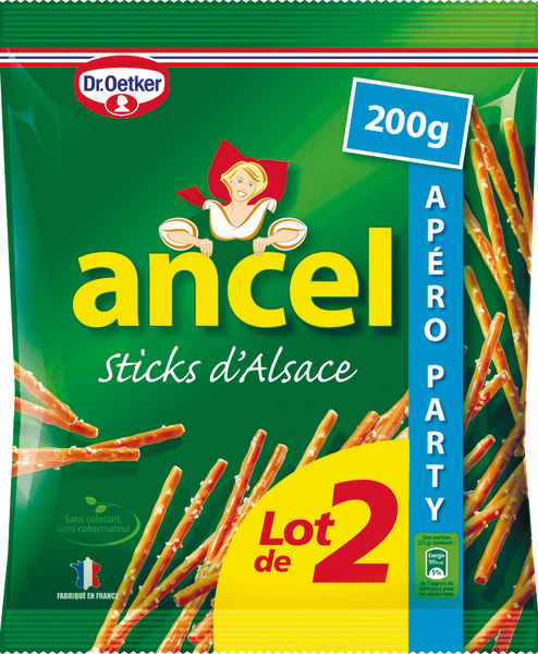 ancel STICKS D'ALSACE ANCEL code EAN 3018930042844 