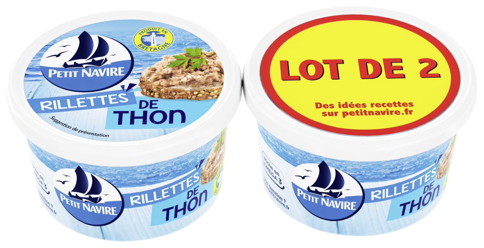 Petit Navire Rillettes de thon Petit Navire code EAN 3019081236250 