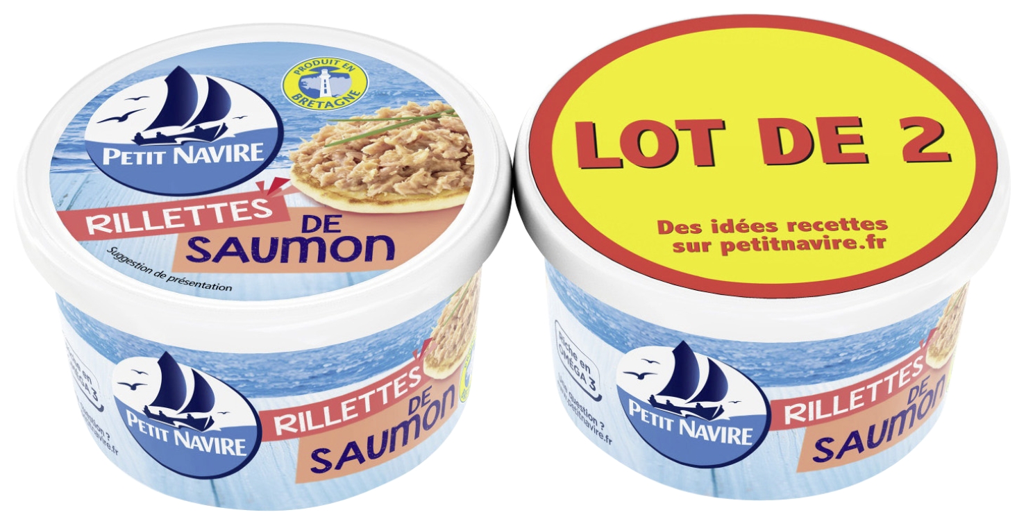 Petit Navire Rillettes de saumon Petit Navire code EAN 3019081236304 