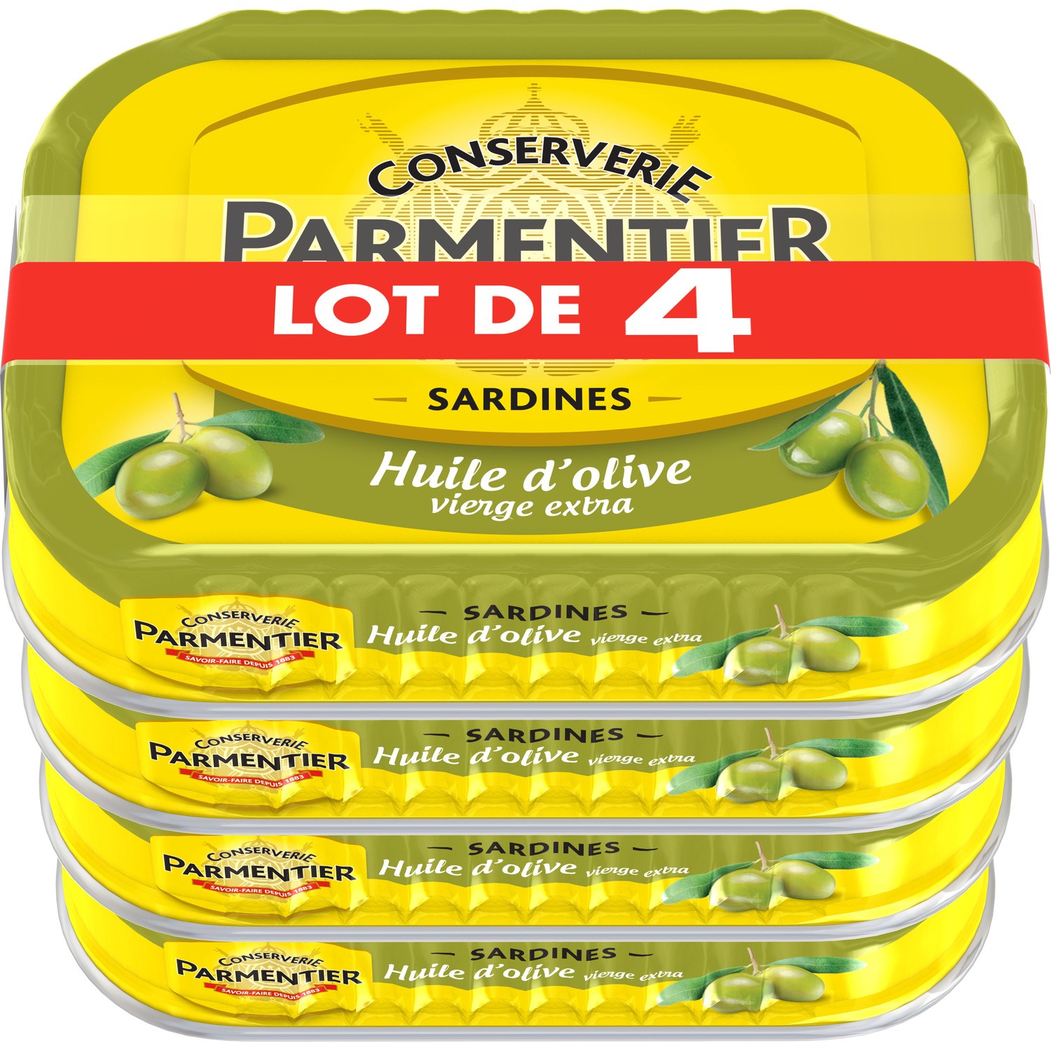 PARMENTIER sardines huile d'olive PARMENTIER code EAN 3019081238797 