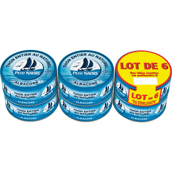 Thon Albacore entier au naturel