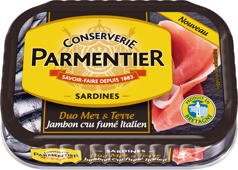 SARDINES DUO TERRE MER JAMBON CRU FUMÉ PARMENTIER