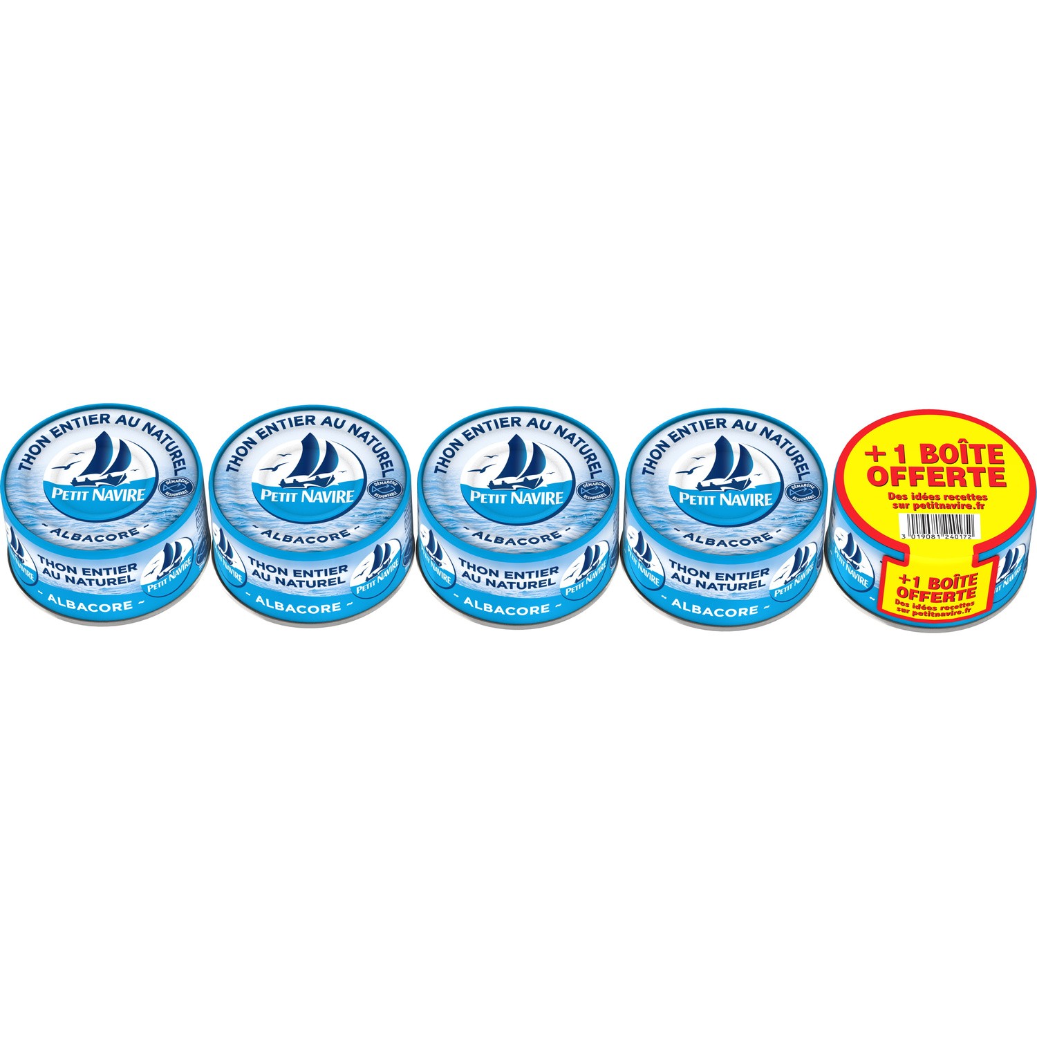 PETIT NAVIRE Thon naturel PETIT NAVIRE code EAN 3019081240172 