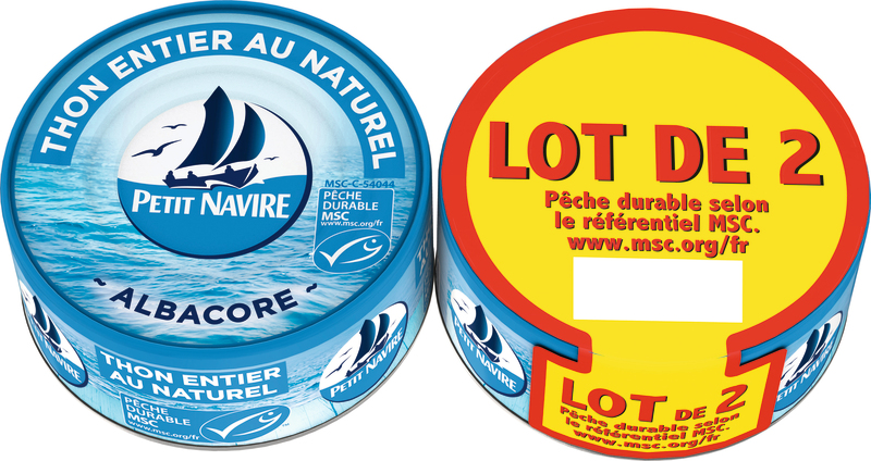 Petit Navire THON ALBACORE MSC AU NATUREL Petit Navire code EAN 3019082000119 