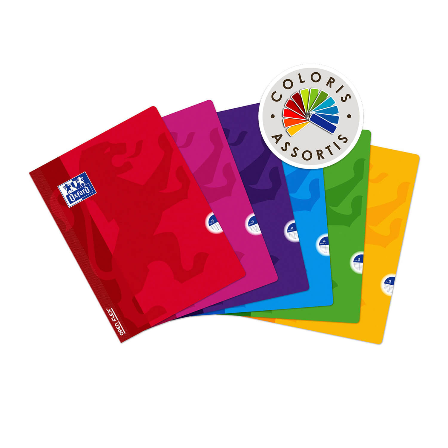 OXFORD Cahier agrafé 48p grands carreaux 24x32c...