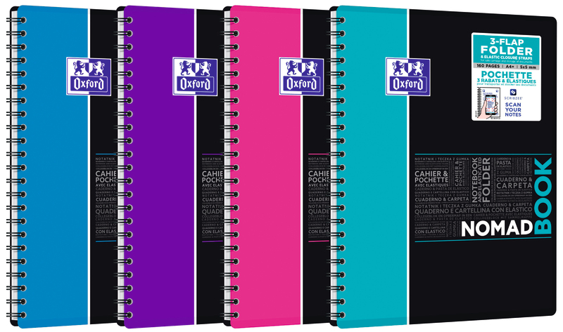CAHIER 24X32 CM RELIURE INTEGRALE OXFORD NOMADB...