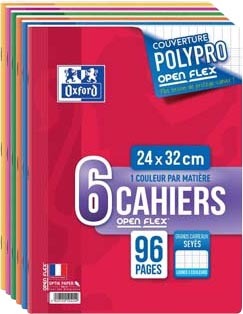 6 CAHIERS “OPEN FLEX”