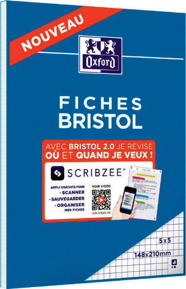 BLOC DE FICHES BRISTOL PERFORÉES