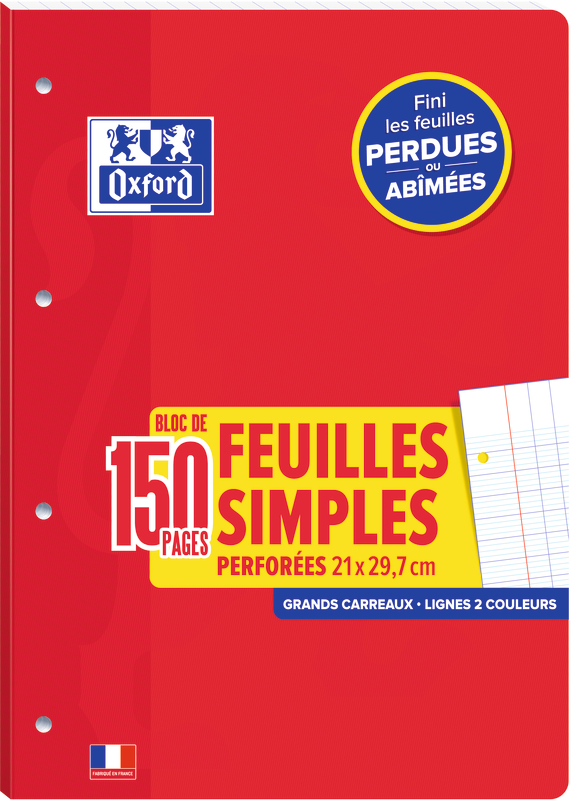FEUILLES SIMPLES A OXFORD SCHOOL OXFORD