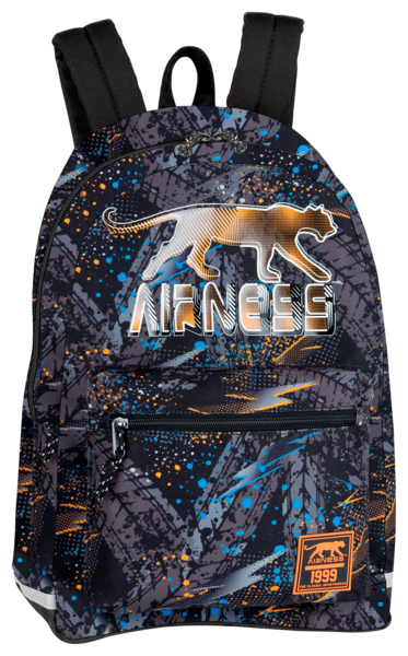 SAC À DOS SOUPLE 1 COMPARTIMENT NOIR/ORANGE DIN...